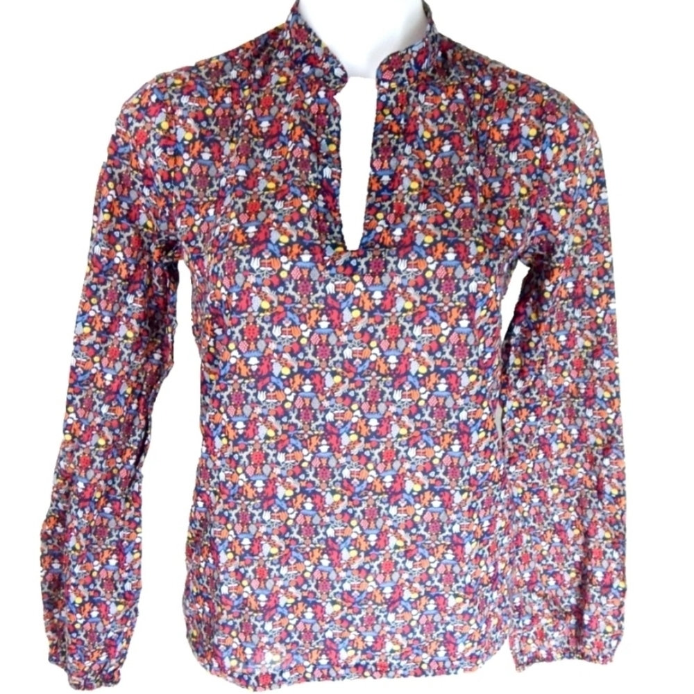 Lucky Brand Vintage Y2K Printed Blouse